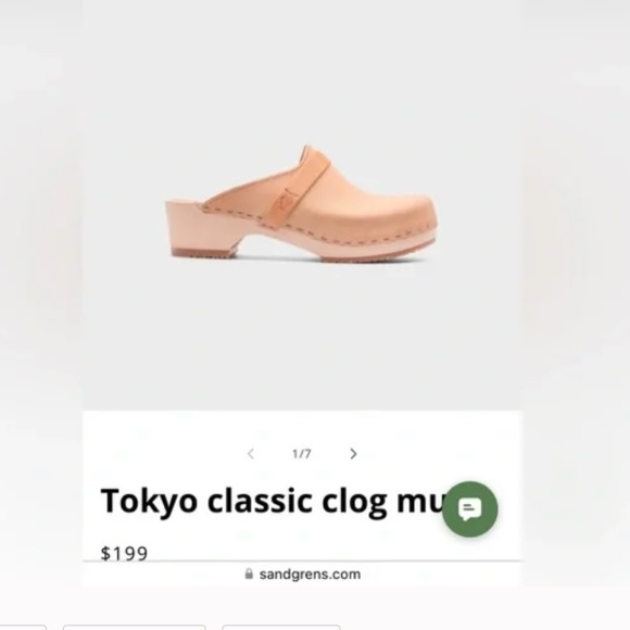 Anthropologie Sandgrens Tokyo Classic Wooden Clogs, size 38 - Picture 5 of 5